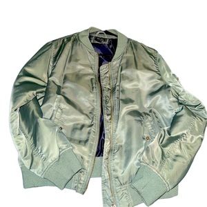 Forever 21 green flight jacket size large
